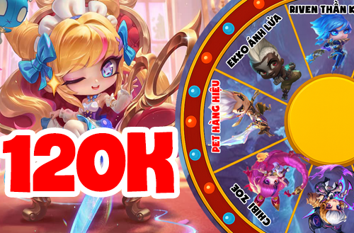 Vòng Quay 120k 100% Pet Tím